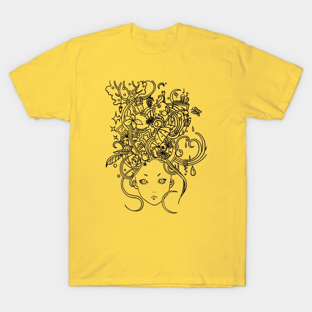 Hair T-Shirt by By Leunu